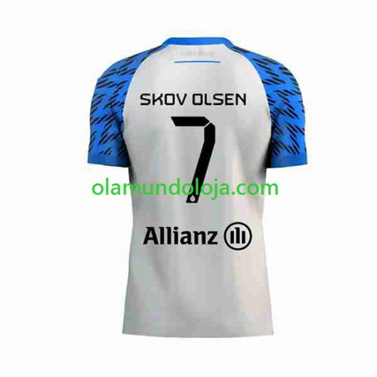 Camisola Club Brugge Andreas Skov Olsen 7 Homem Equipamento Segundo 2023-2024 Manga Curta